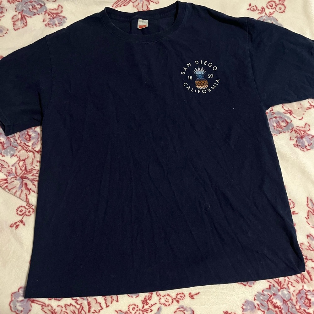 Hanes Blue Short Sleeve Tee